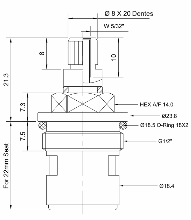 Reparo p/ Torneira MVC - ref. LORENZETTI - T-1002