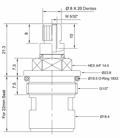 Reparo p/ Torneira MVC - ref. LORENZETTI - T-1002