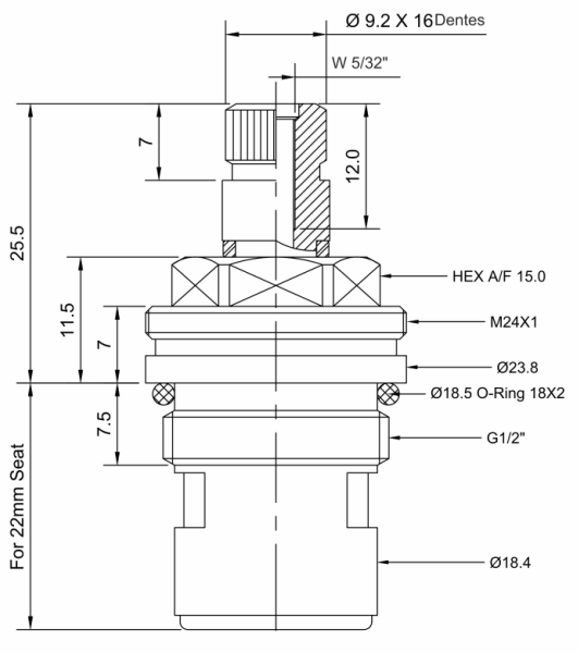 Reparo p/ Torneira MVC - ref. JED - 2408